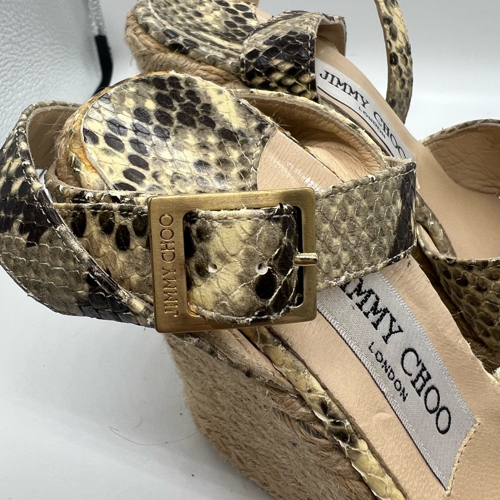Jimmy Choo Python Wedge Shoes - image 7